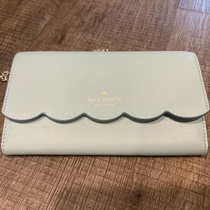Kate Spade Scalloped Crossbody Light Blue/Gray